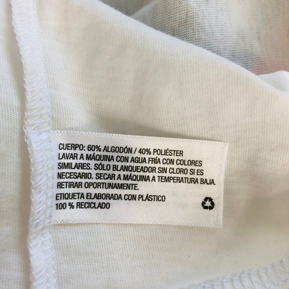 Way Up White Blue Crewneck Graphic Tee T-Shirt S - Picture 5 of 6